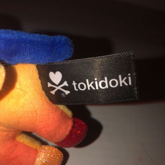 Tokidoki Unicorn Keychain Plush Mini Blind Bag Orange Tulip Flower Power open - Picture 5 of 5